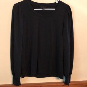 Banana Republic small black bubble sleeve blouse.